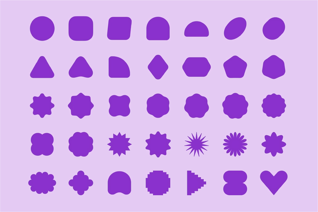 A visual representation highlighting the build from white principle