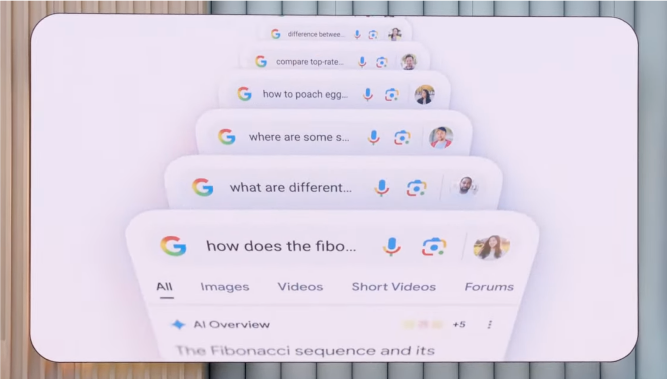 A visual representation highlighting the build from white principle