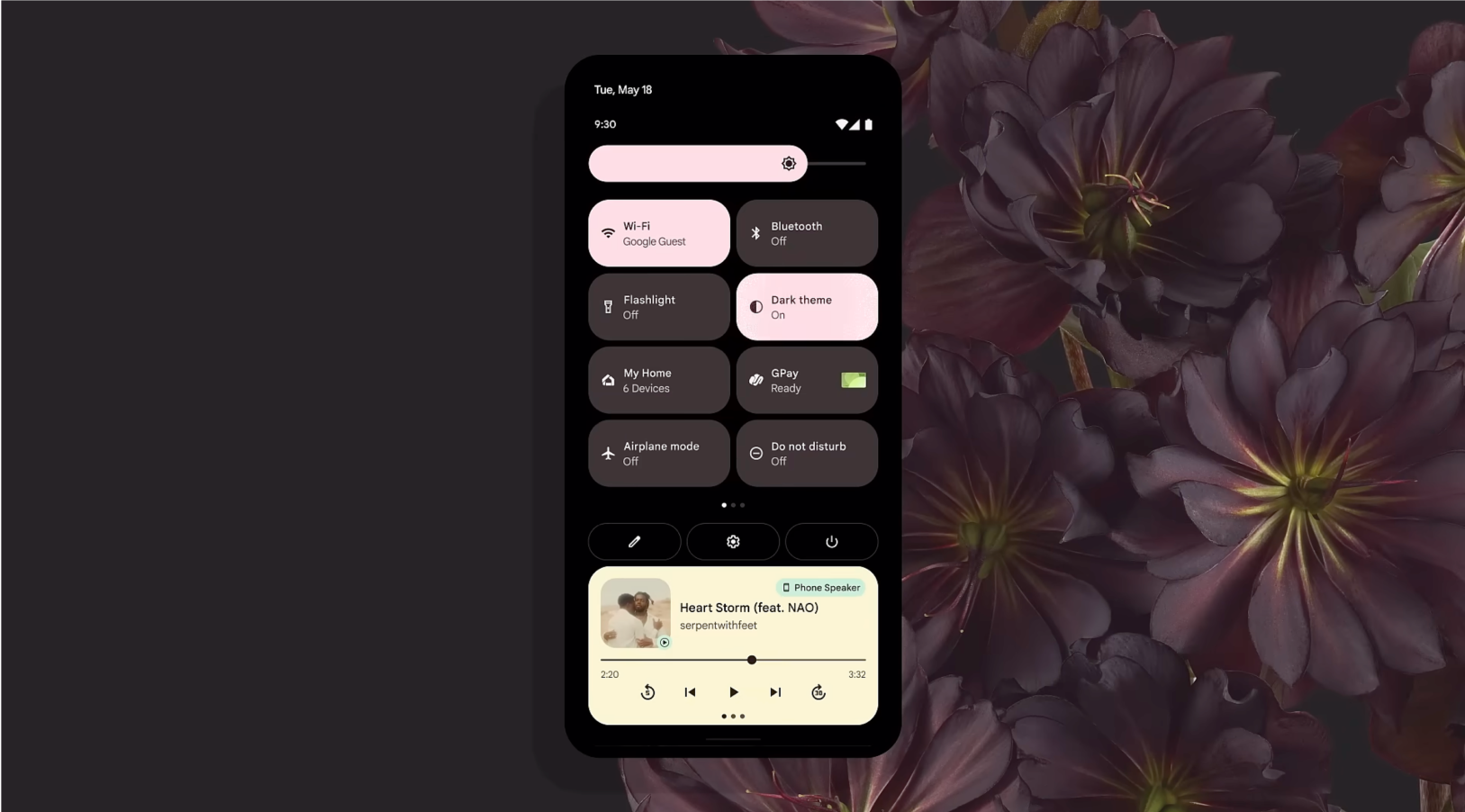 A visual representation highlighting the build from white principle
