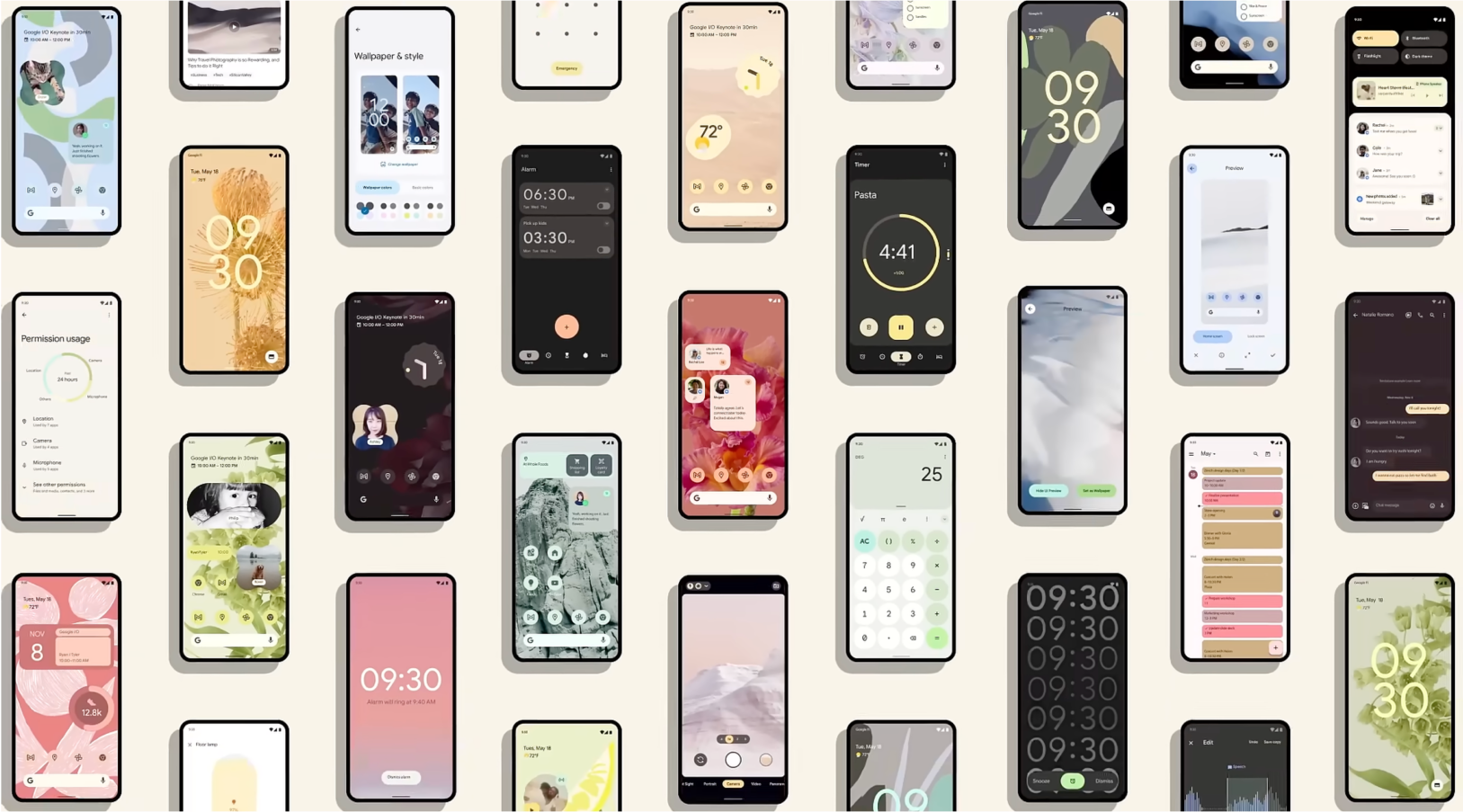 A visual representation highlighting the build from white principle